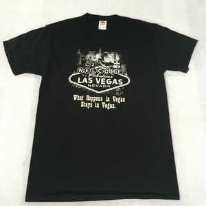 #69 What Happens in Vegas Stays in Vegas Tee MED Welcome to Fabulous Las vegas